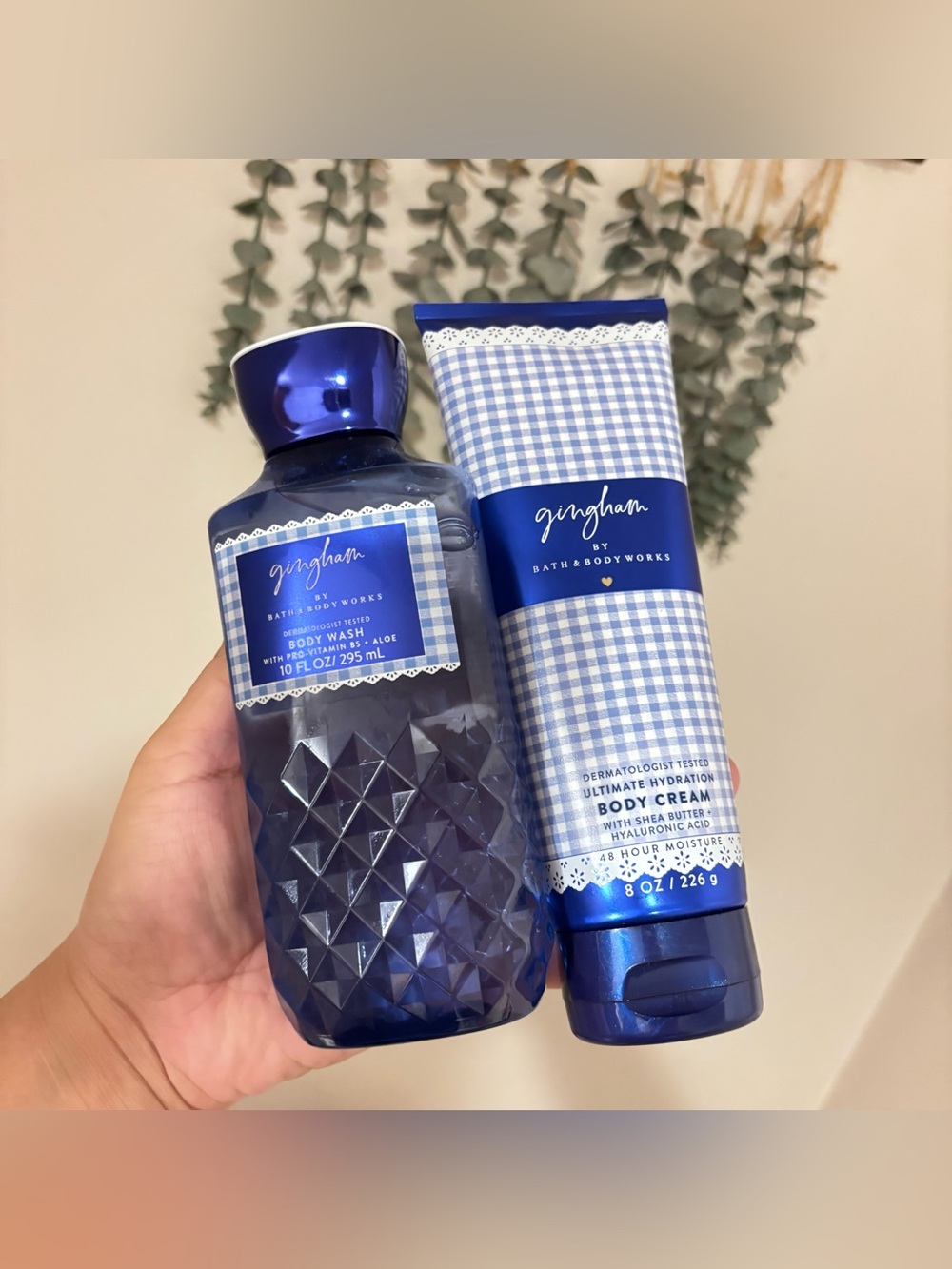 Bath & Body works Gingham Set